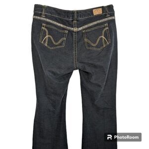 HYDRAULIC Jeans - Women's Bootcut Jeans with Bling, Dark Wash, Size 18
